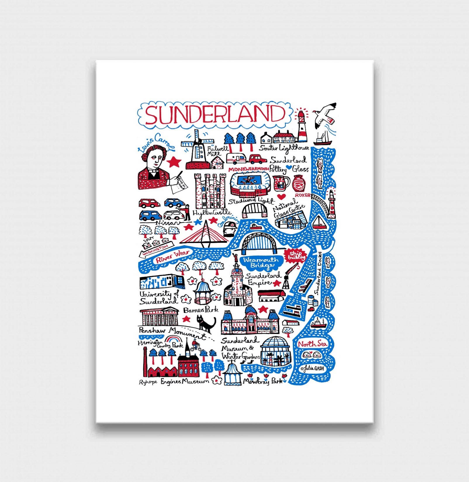 Sunderland Art Print - Julia Gash