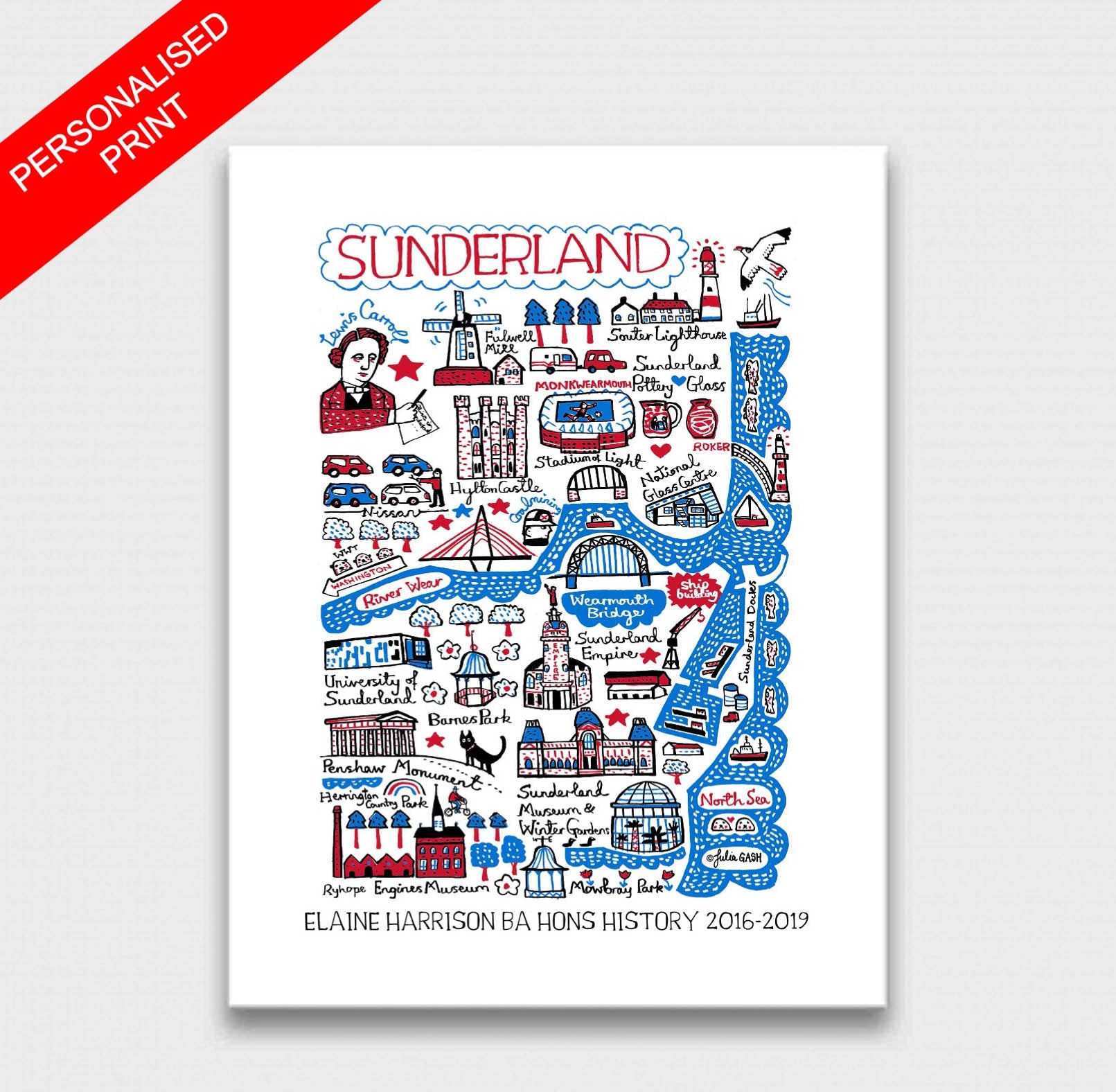 Sunderland Art Print - Julia Gash