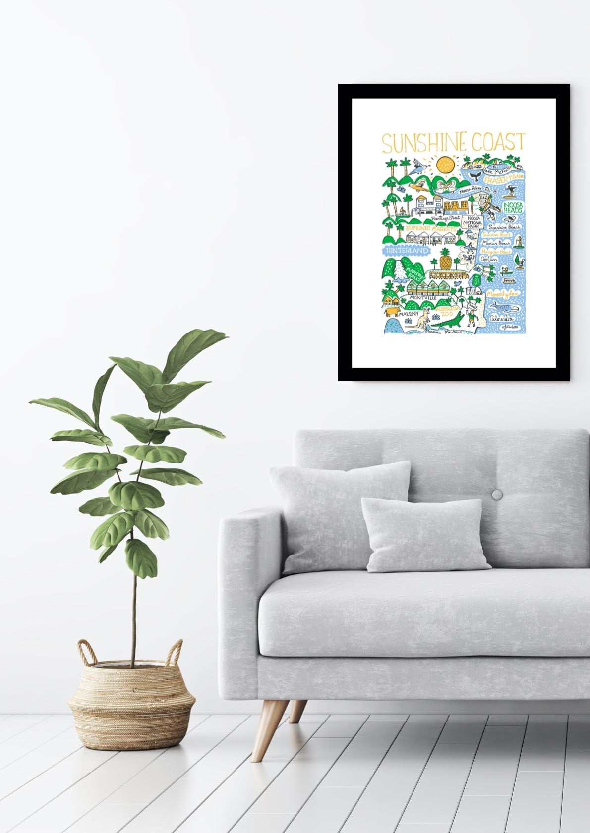 Sunshine Coast Art Print - Julia Gash