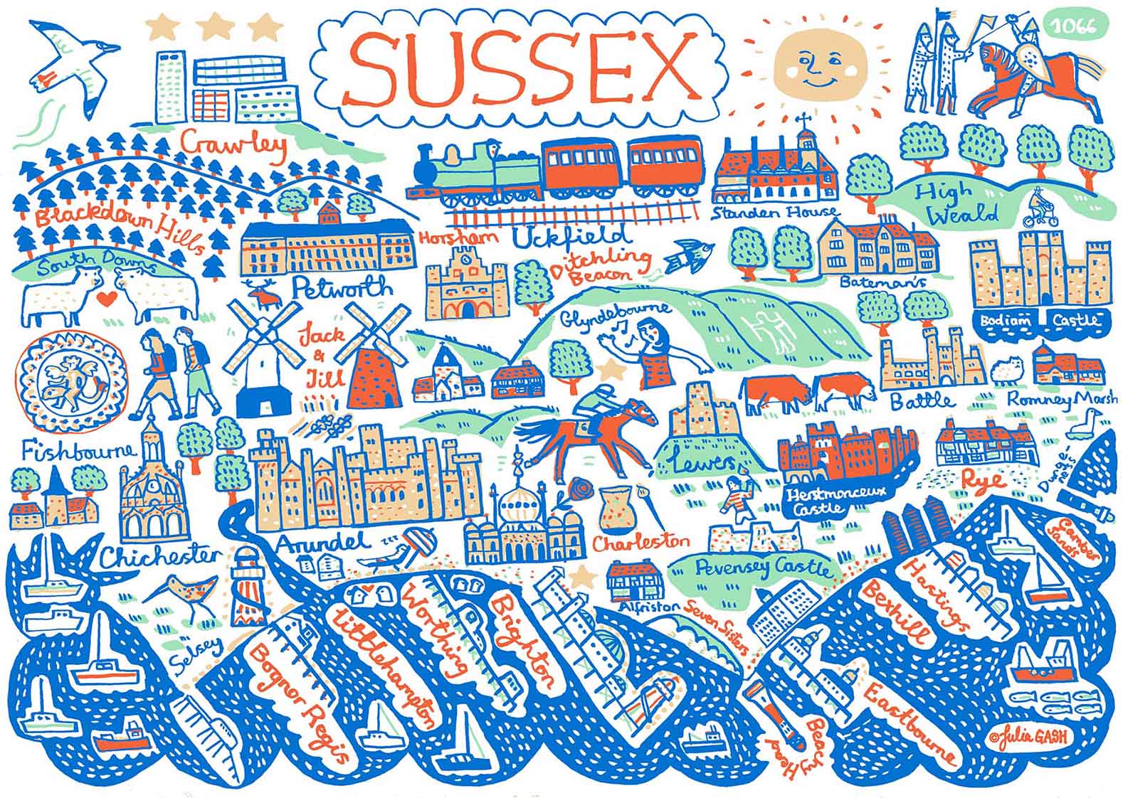 Sussex Postcard - Julia Gash