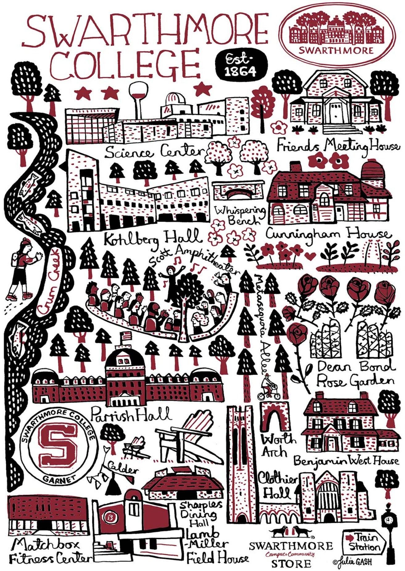 Swarthmore College by Julia Gash