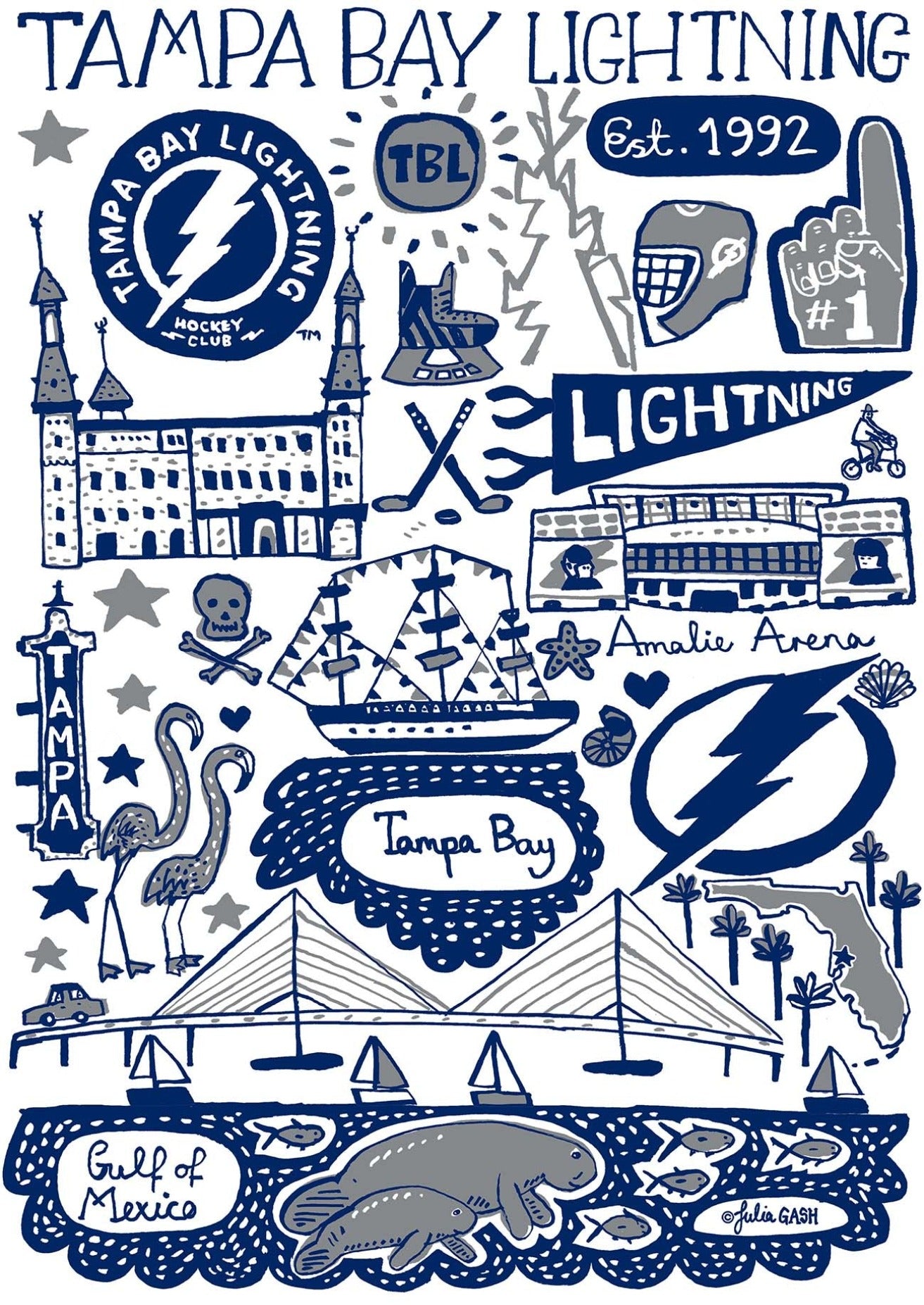 Tampa Bay Lightning by Julia Gash