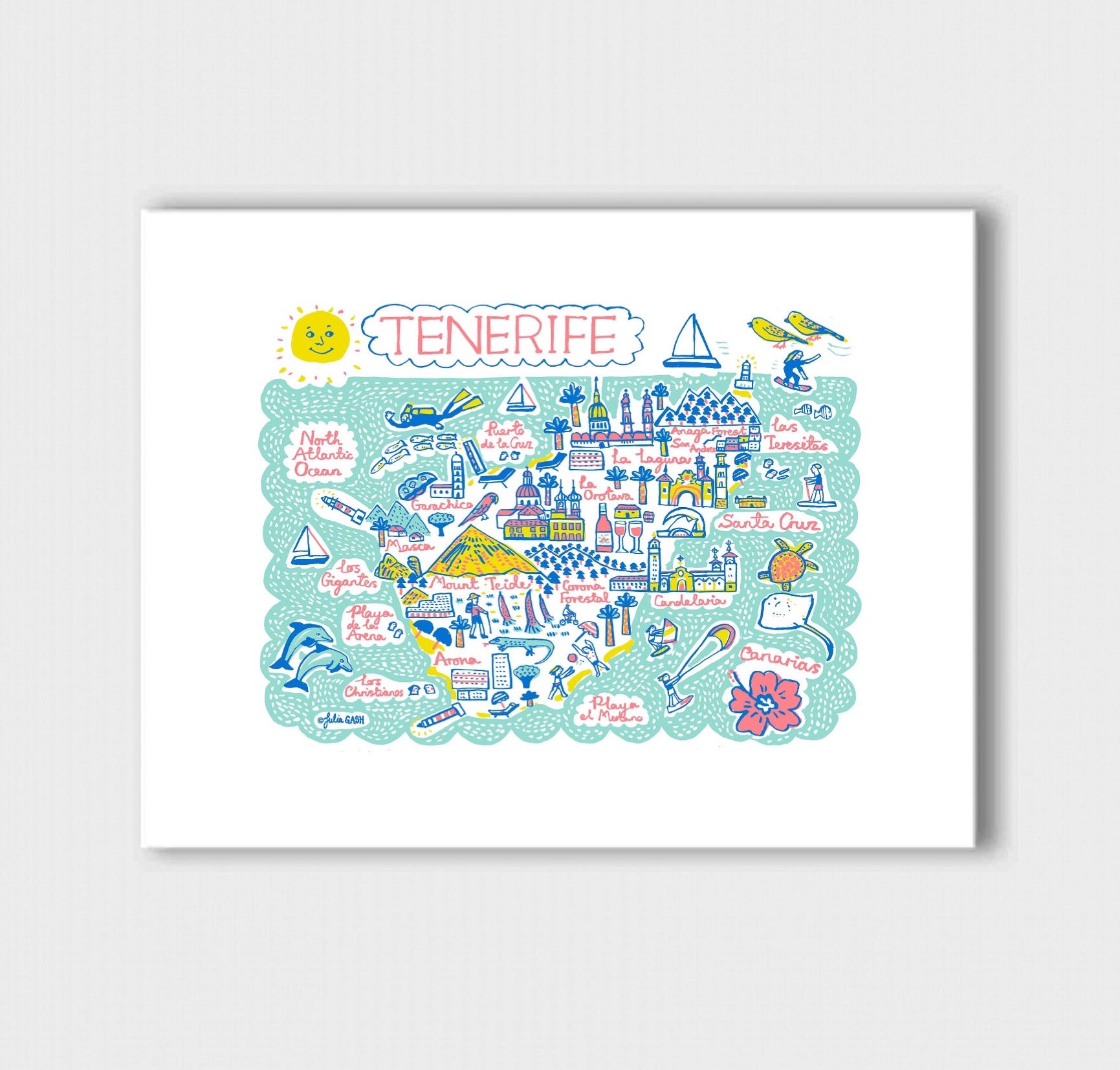 Tenerife Art Print - Julia Gash