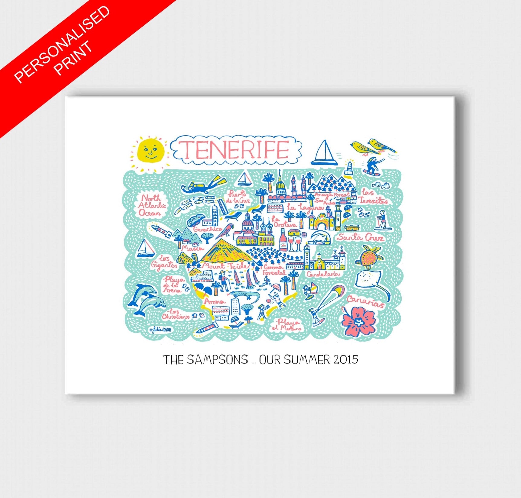 Tenerife Art Print - Julia Gash