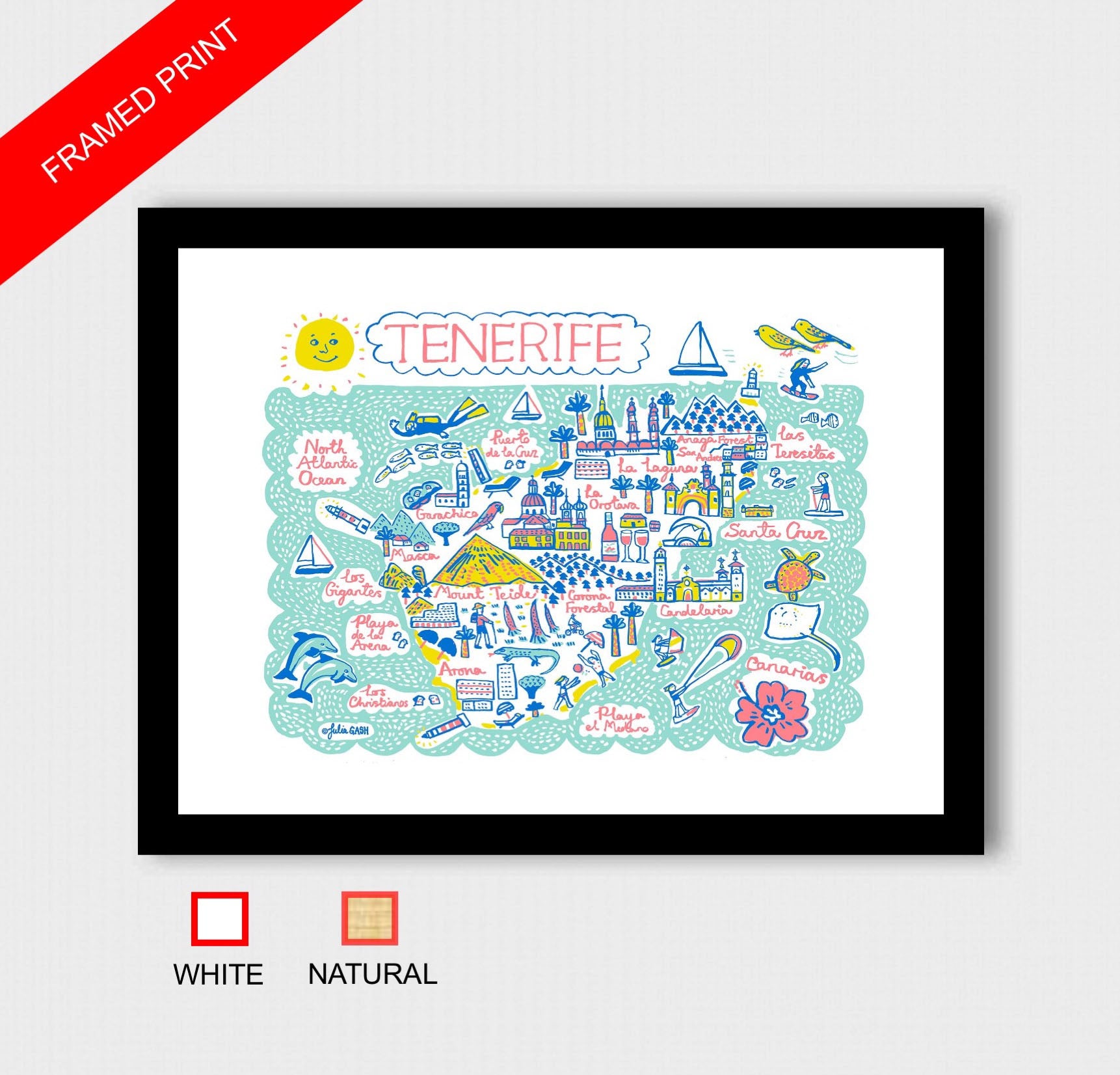 Tenerife Art Print - Julia Gash