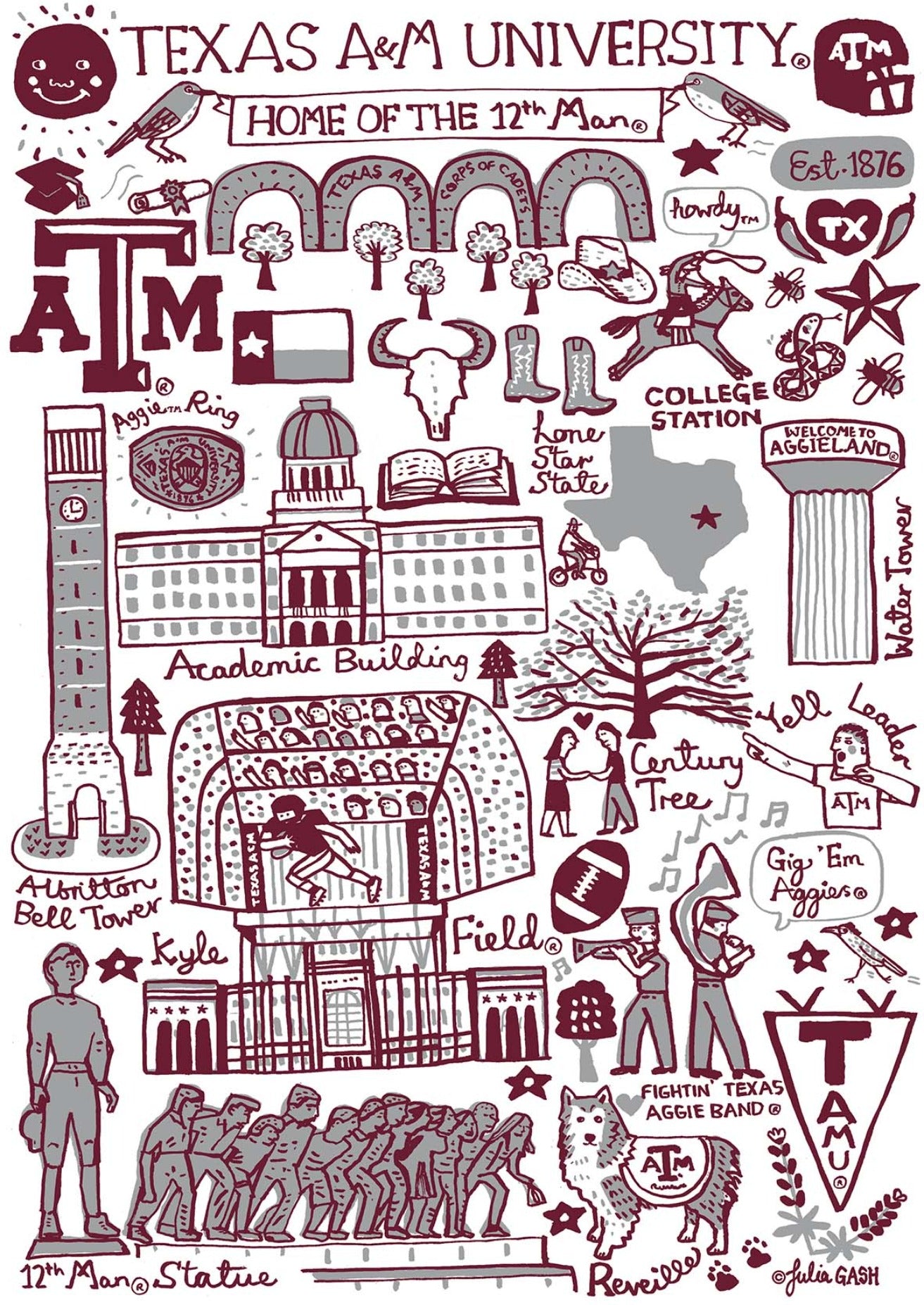 Texas A&M University by Julia Gash