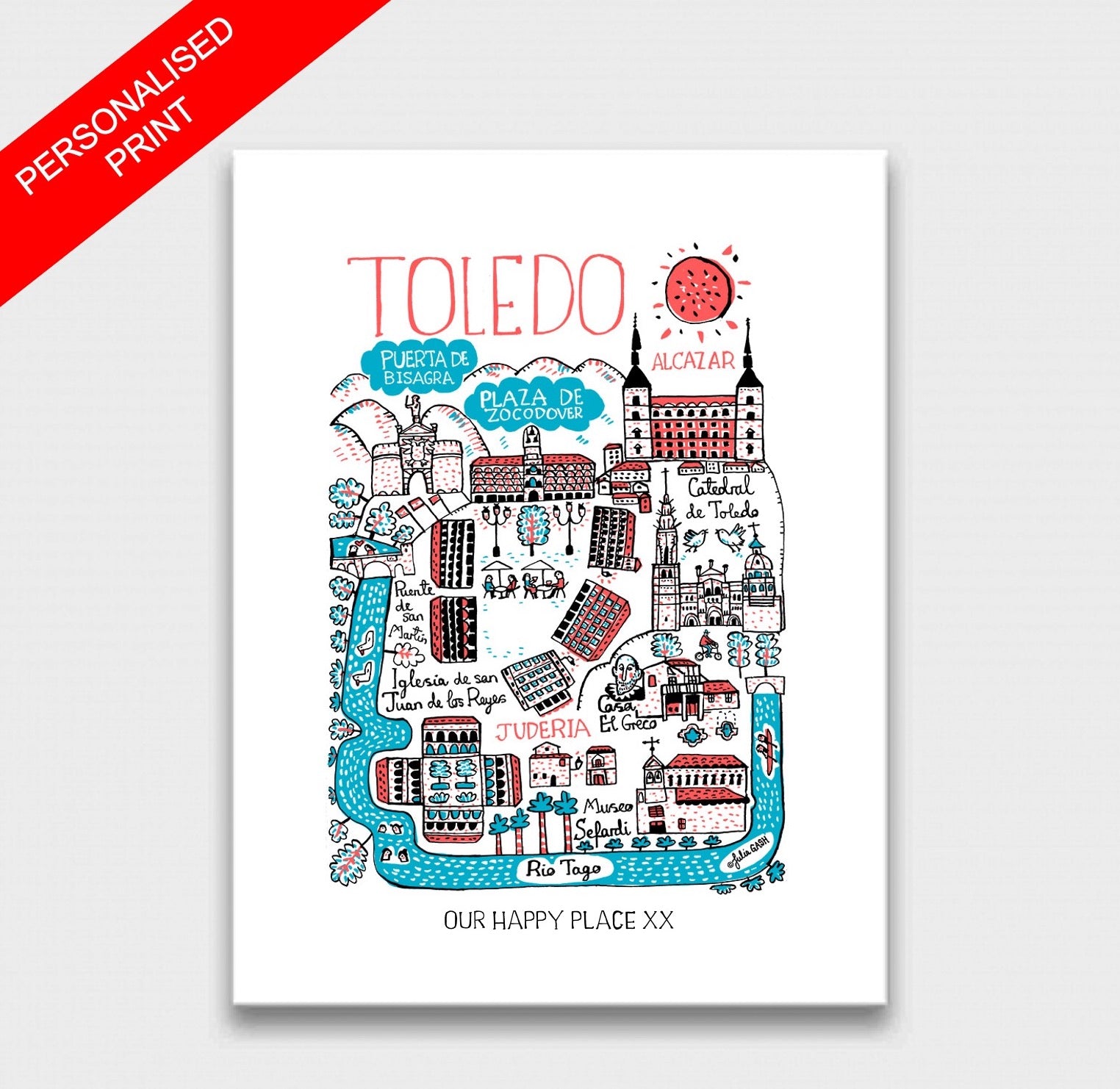 Toledo Art Print by Julia Gash