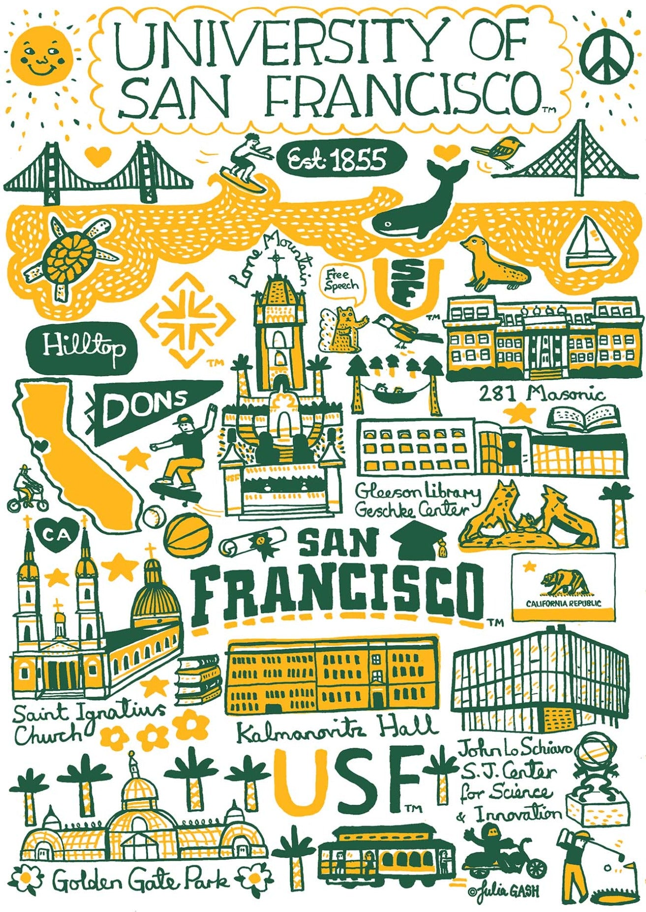 University of San Francisco by Julia Gash