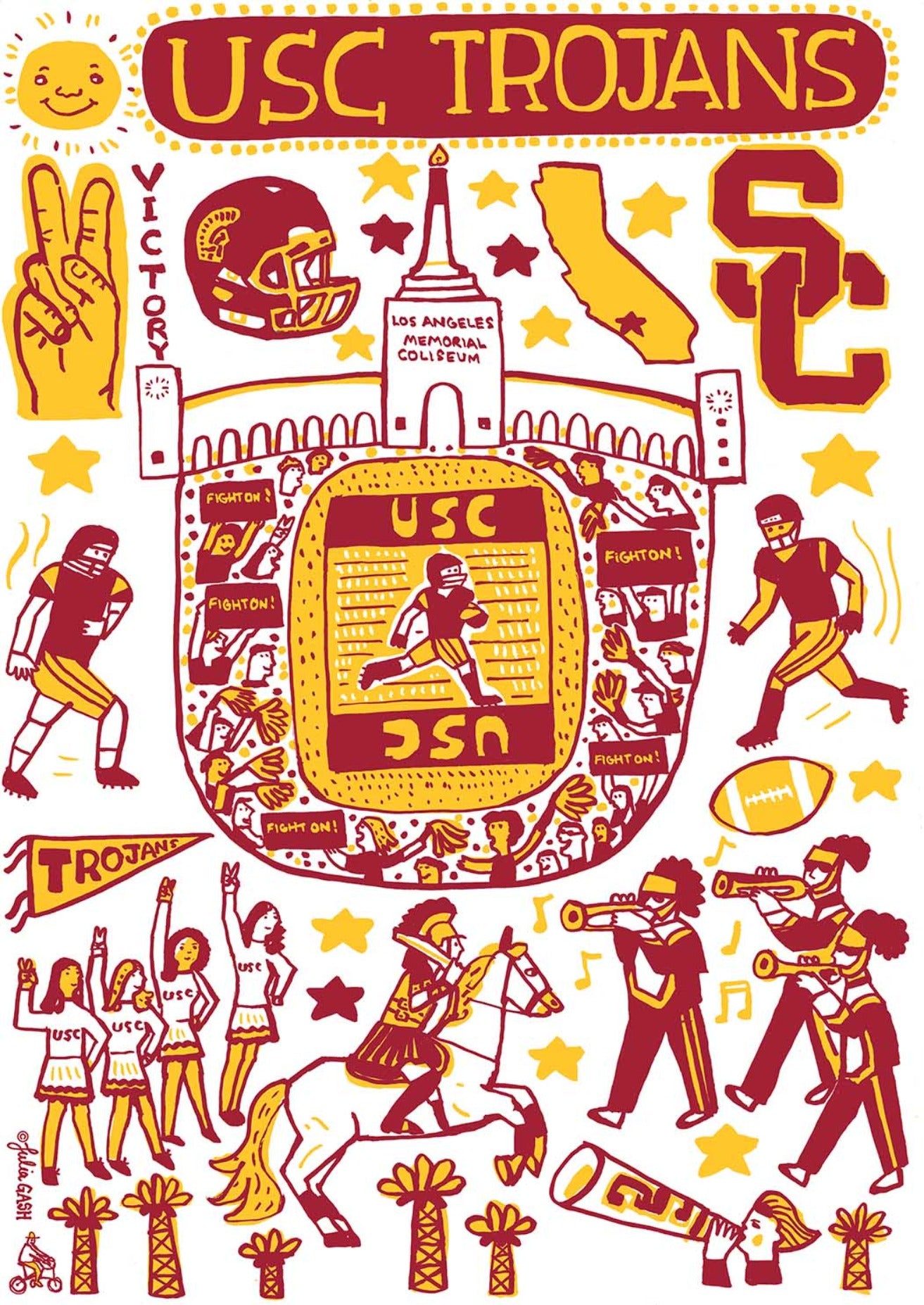 USC Trojans by Julia Gash