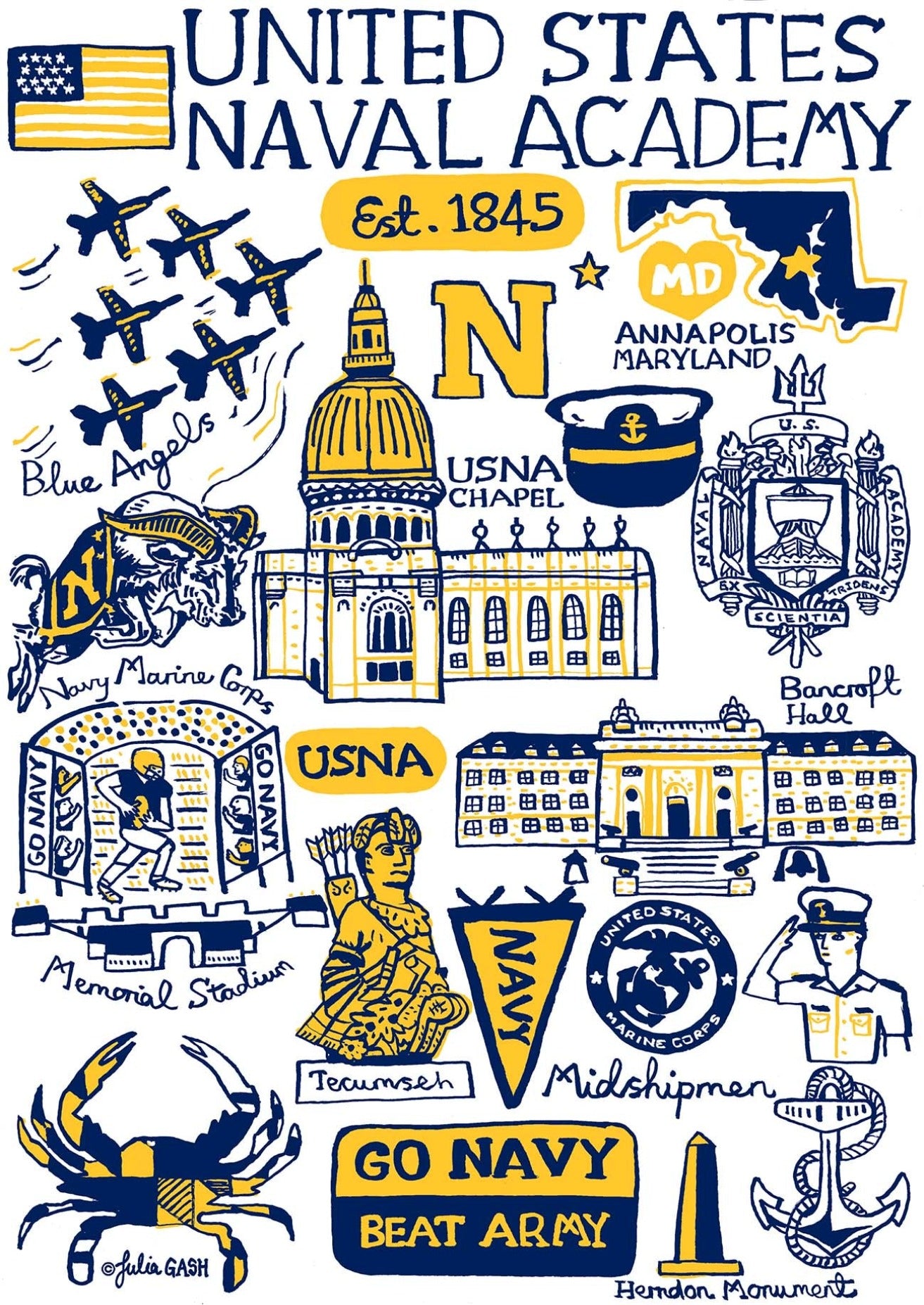 US Naval Academy by Julia Gash