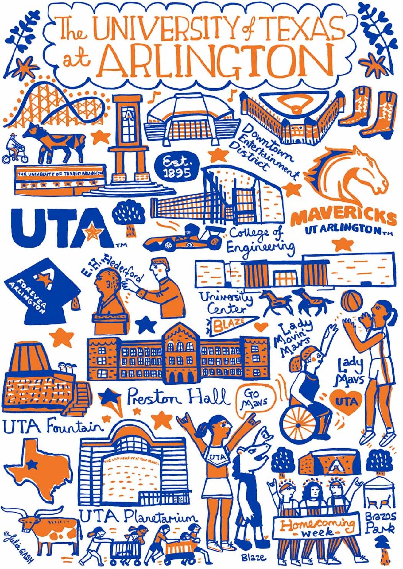 University of Texas at Arlington by Julia Gash