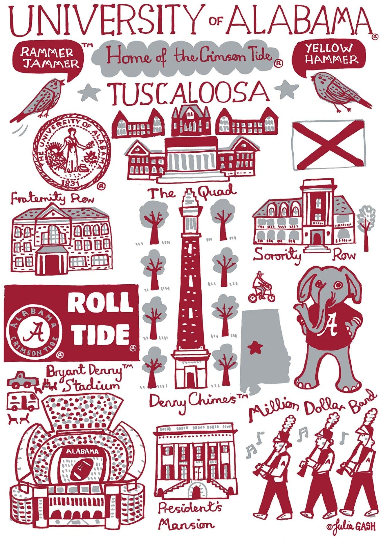 University of Alabama by Julia Gash