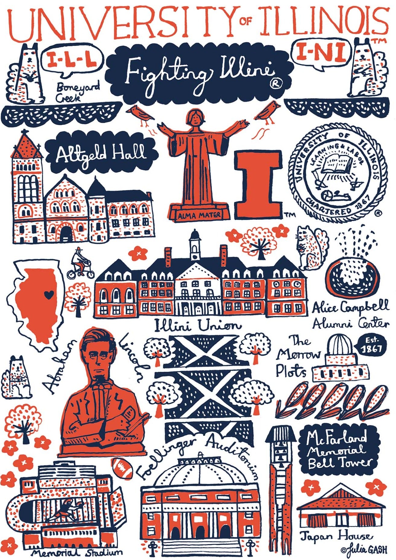 University of Illinois by Julia Gash
