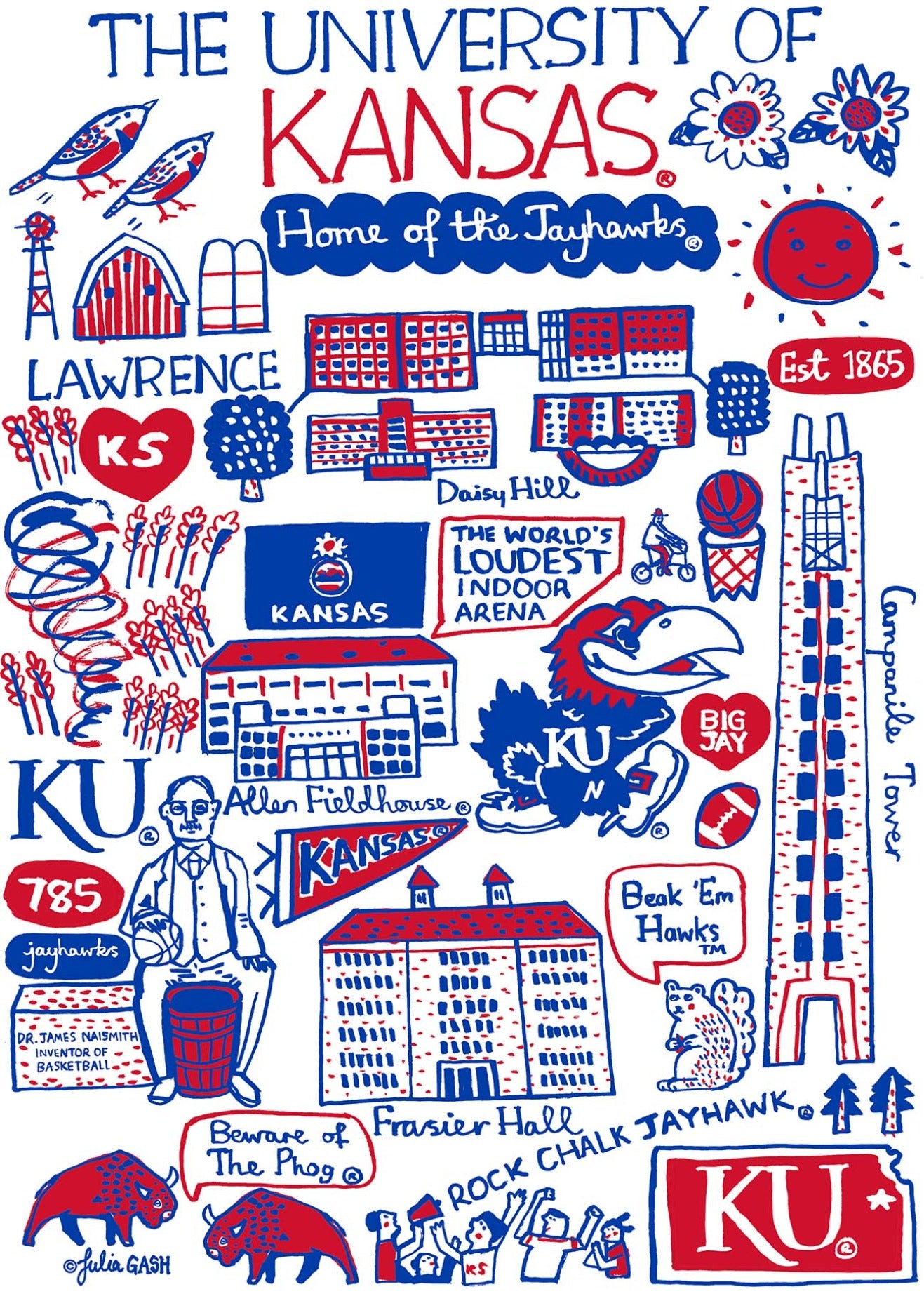 University of Kansas by Julia Gash
