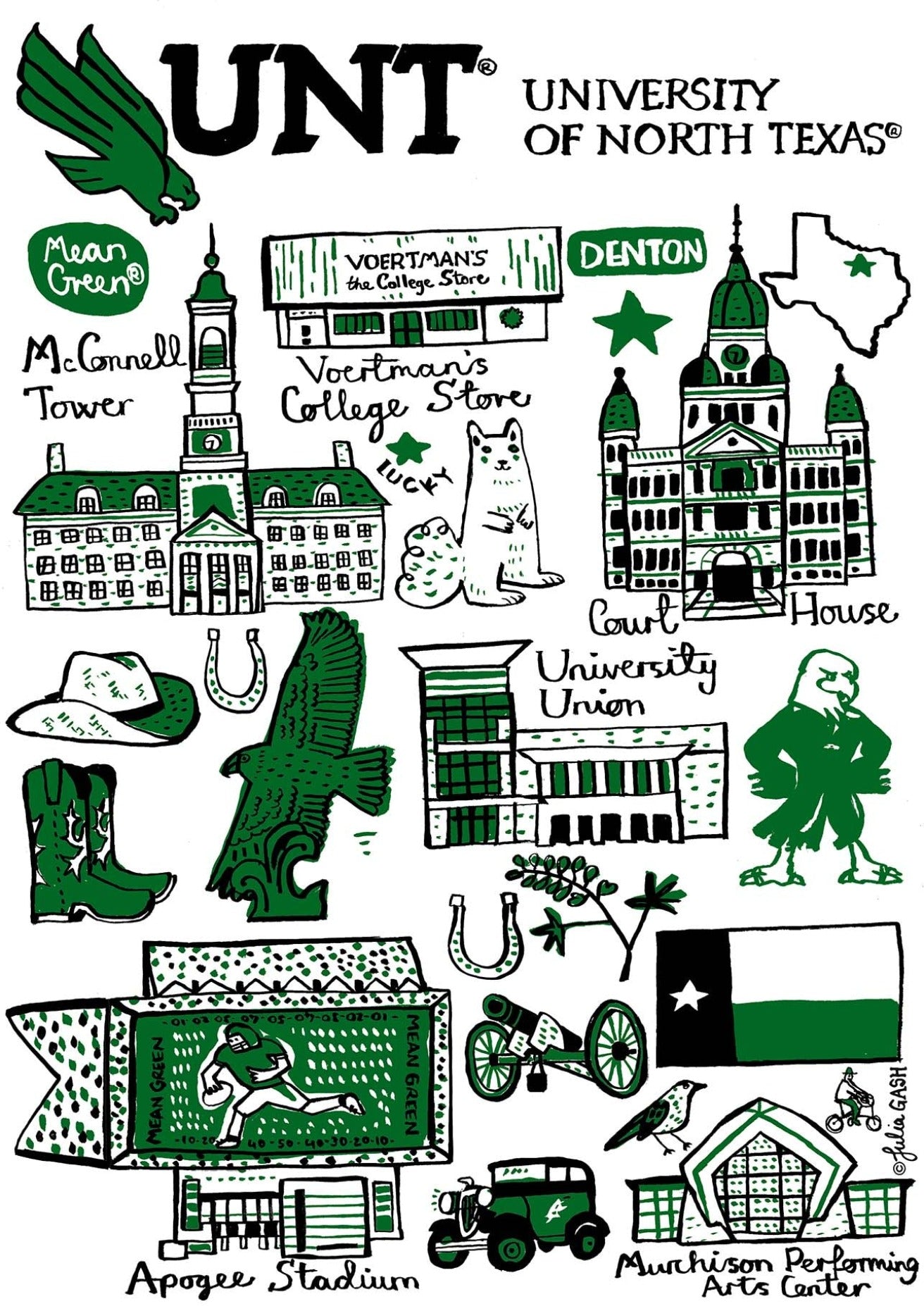 University of North Texas by Julia Gash