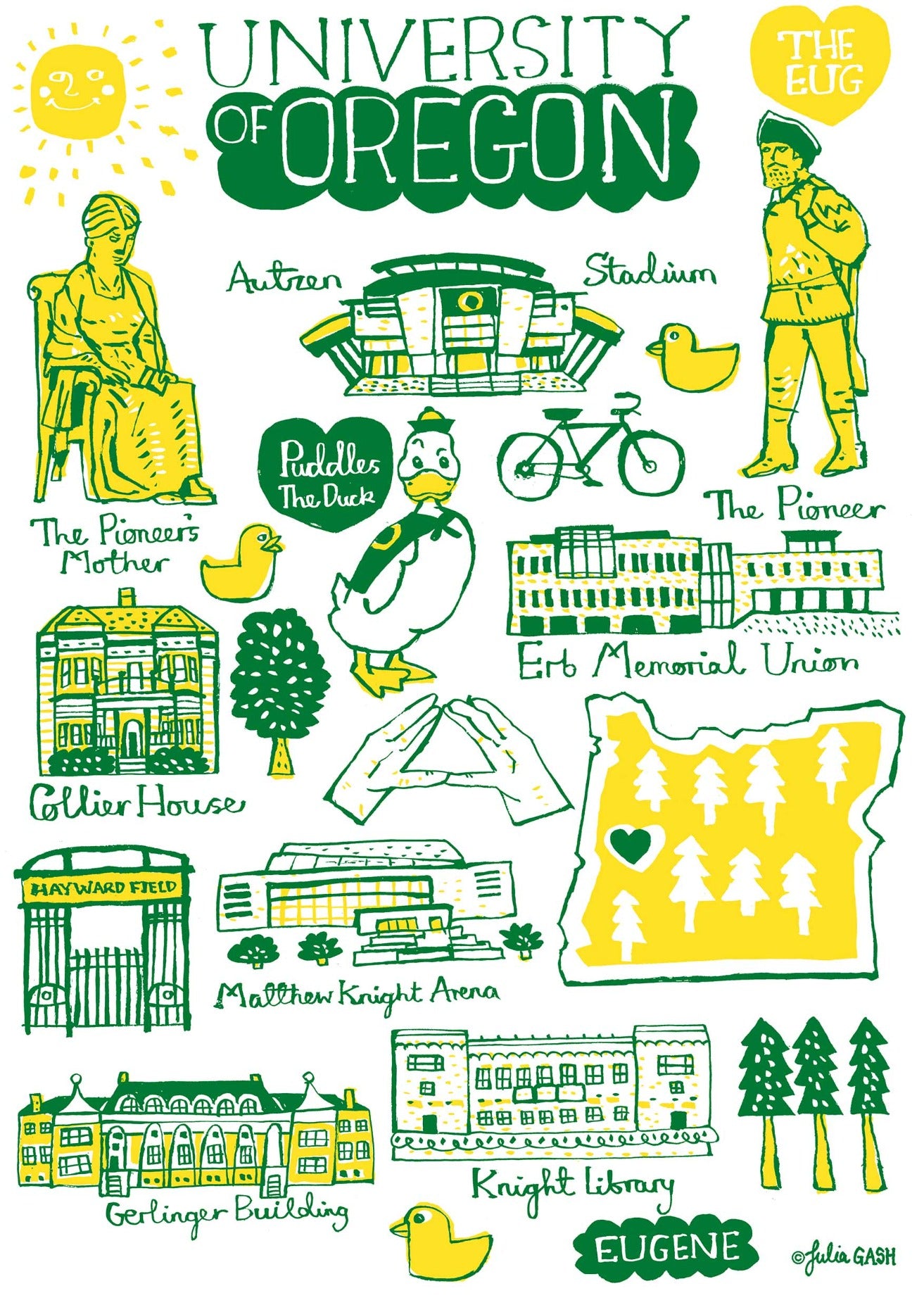 University of Oregon by Julia Gash