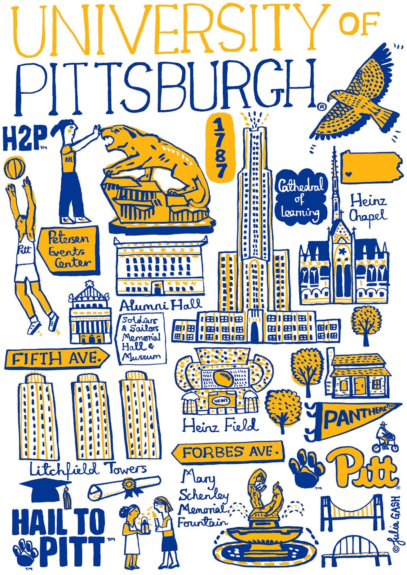 University of Pittsburgh by Julia Gash