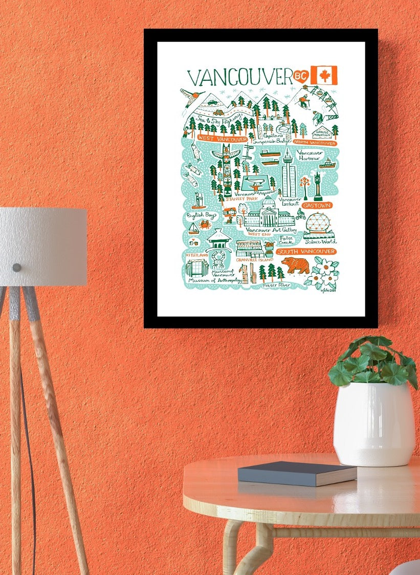 Vancouver, British Columbia, Canada Contemporary Art Print - Julia Gash