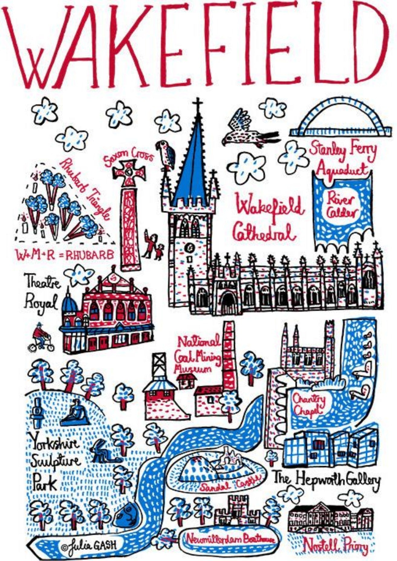 Wakefield Postcard - Julia Gash
