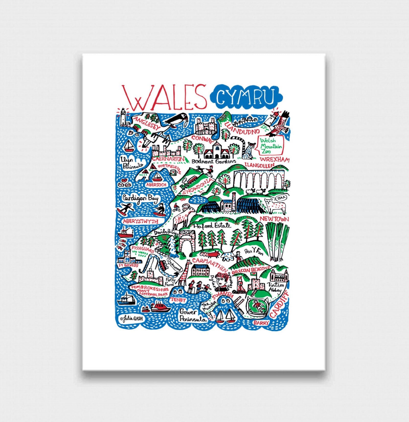 Wales Art Print - Julia Gash