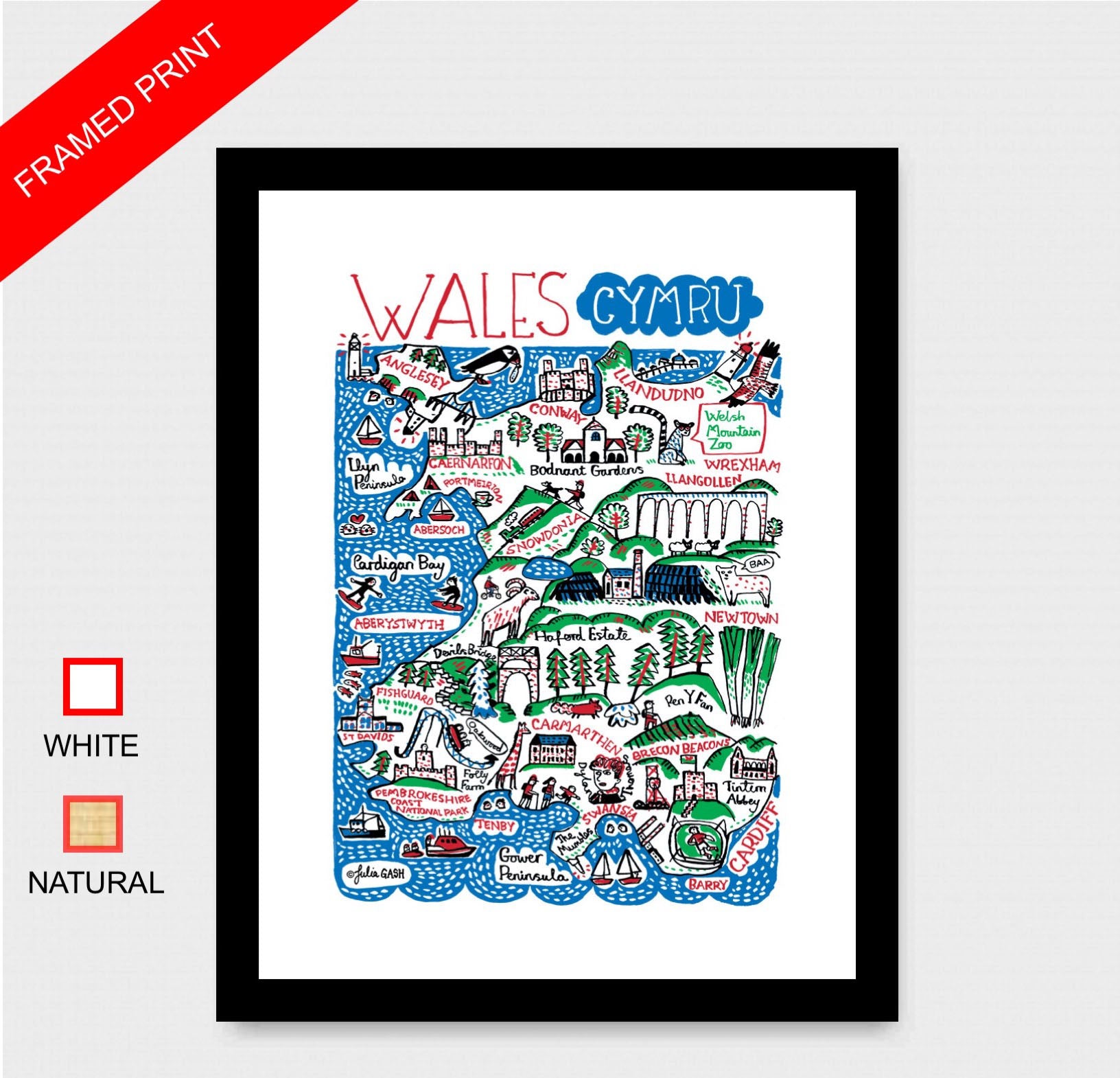 Wales Art Print - Julia Gash