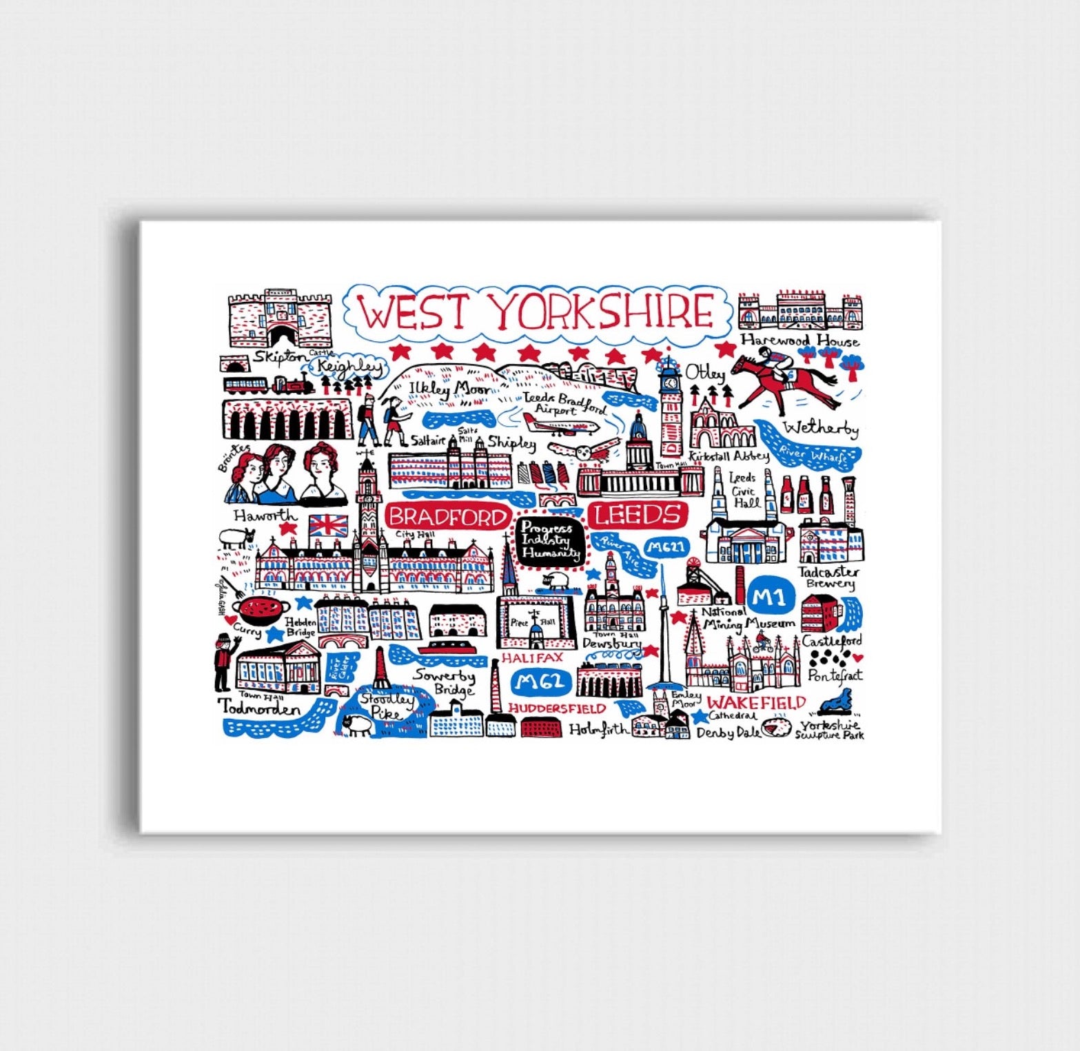 West Yorkshire Art Print by Julia Gash