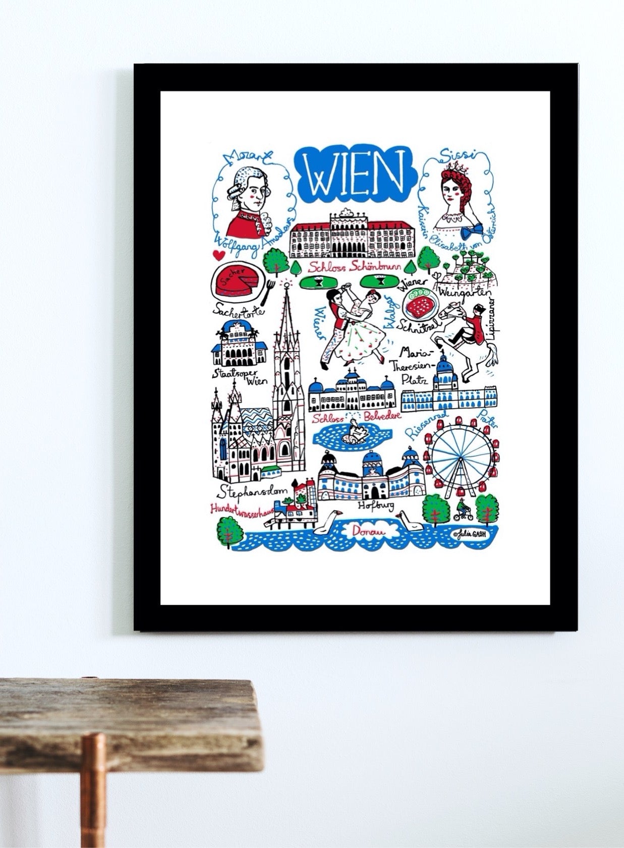 Wien - Vienna Art Print - Julia Gash