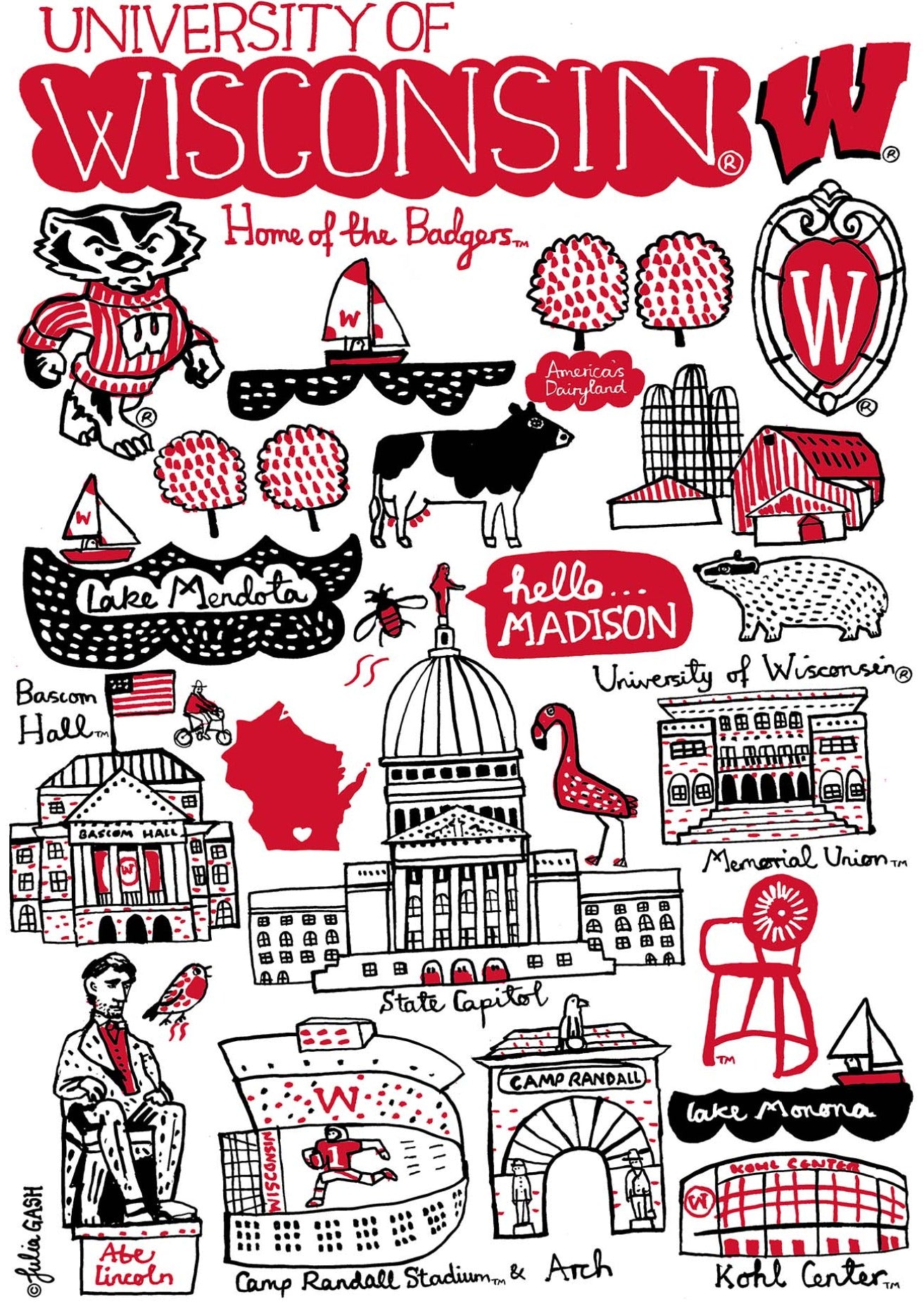 University of Wisconsin by Julia Gash