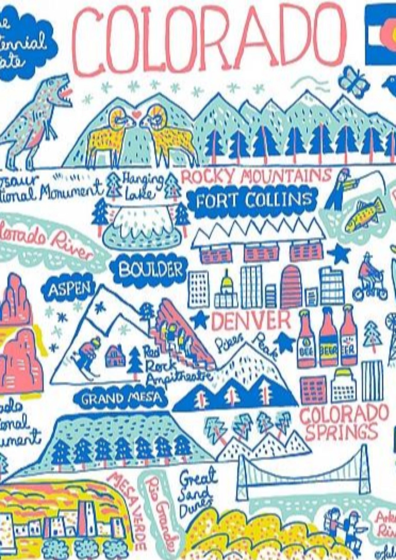Colorado Art Print - Julia Gash