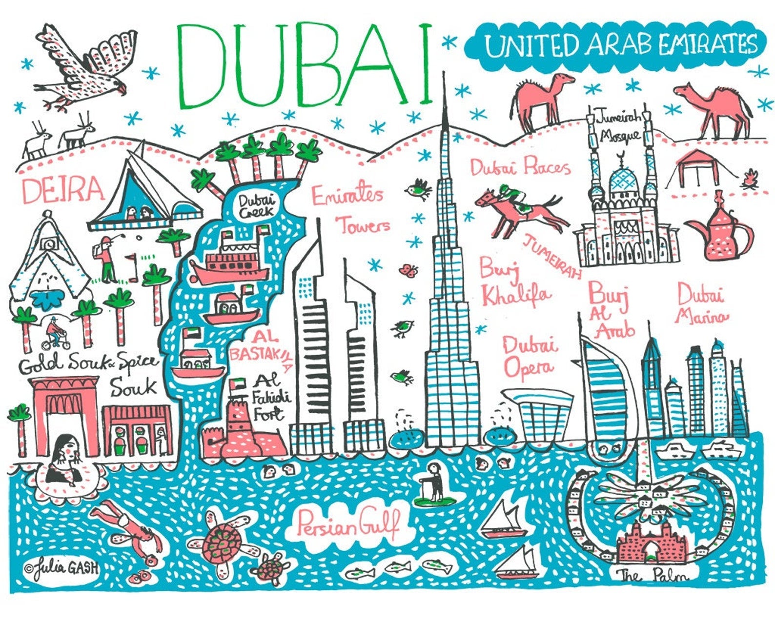 Dubai Art Print - Julia Gash