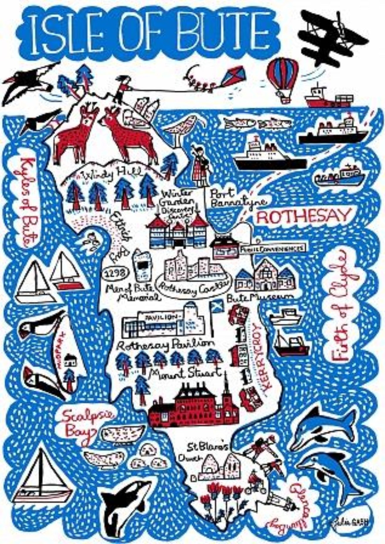 Isle of Bute Postcard - Julia Gash