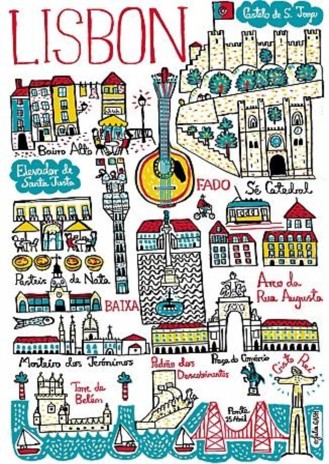 Lisbon Art Print - Julia Gash