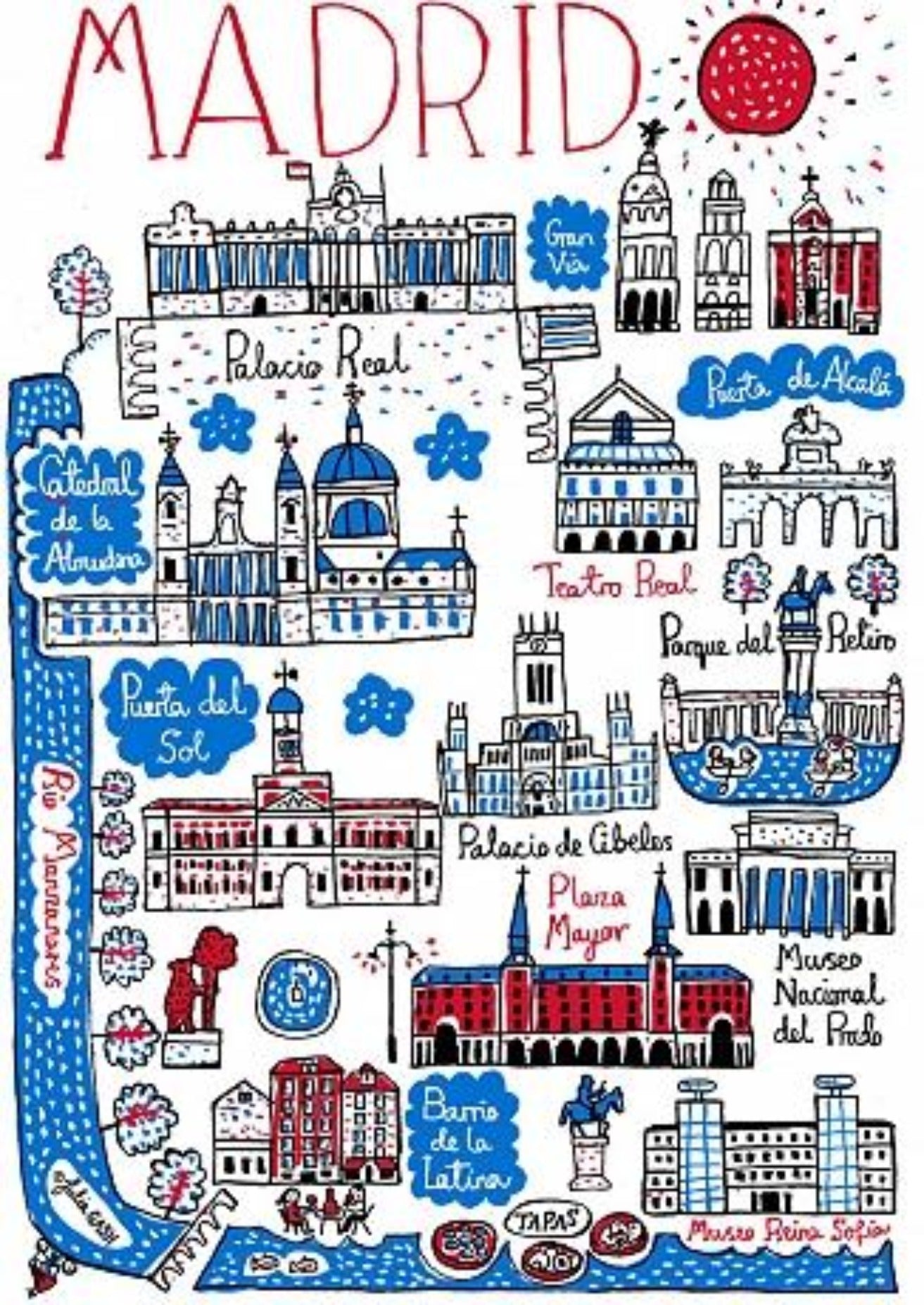 Madrid Art Print - Julia Gash