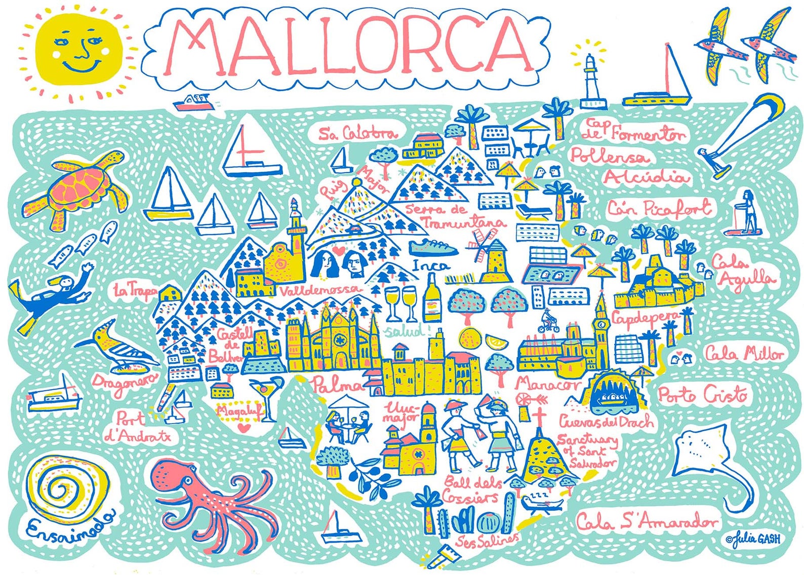 Mallorca Postcard - Julia Gash